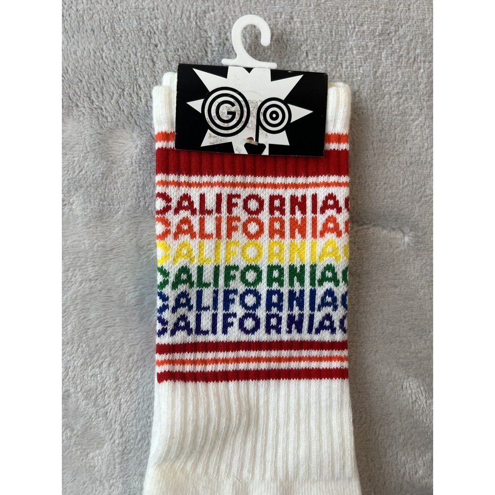 GUMBALL POODLE Unisex California Crew Socks One Size Fits Most ( Made In USA) - Picture 8 of 10